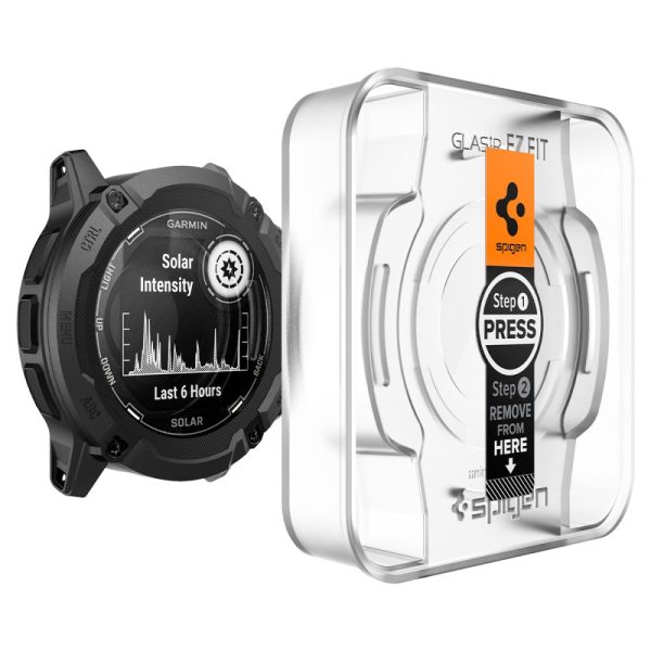 SPIGEN GLAS.TR EZ FIT 2-PACK GARMIN INSTINCT 2X SOLAR CLEAR (AGL07593) - Image 3